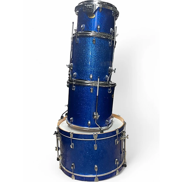 Ludwig Used Ludwig 4 Piece Centennial BLUE SPARKLE Drum Kit