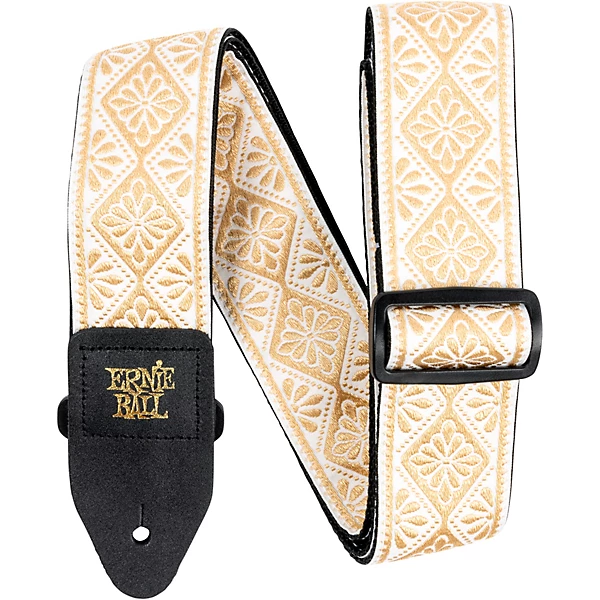 Classic Jacquard Diamond Blossom Guitar Strap
