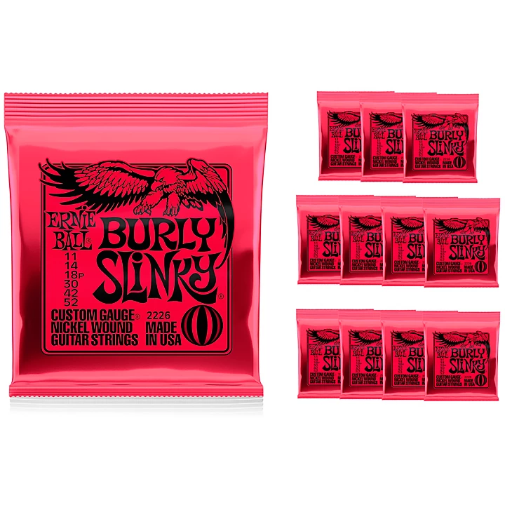 Burly Slinky Nickelwound Electric Guitar Strings