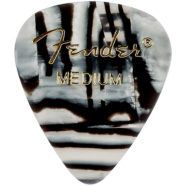 351 Shape Premium Picks Zebra Celluloid Medium