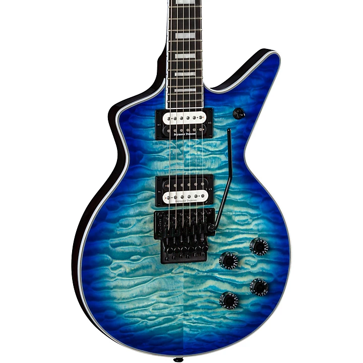 Cadi Select Quilt Top Floyd Electric Guitar Ocean Burst