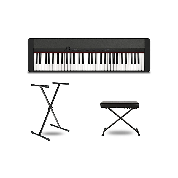Casiotone CT S1 Keyboard With Stand and Bench Black