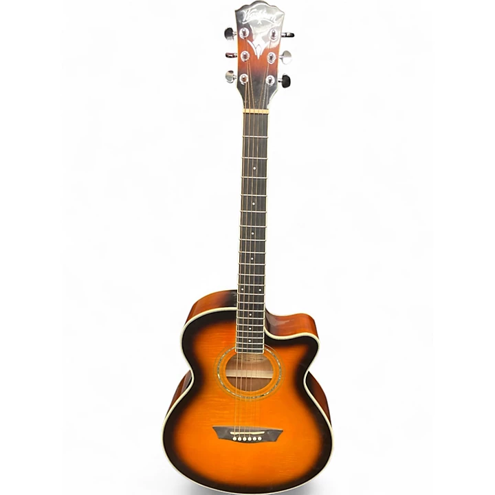 Used Washburn EA15ATB A 2 Color Sunburst Acoustic Electric Guitar
