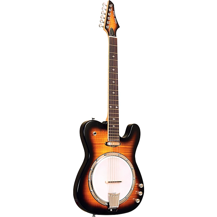 Gold Tone Solid Body Electric Banjitar Level 2 Tobacco Sunburst