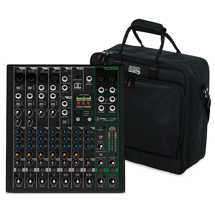 ProFX10v3 10 Channel Mixer With Gator Mixer Bag