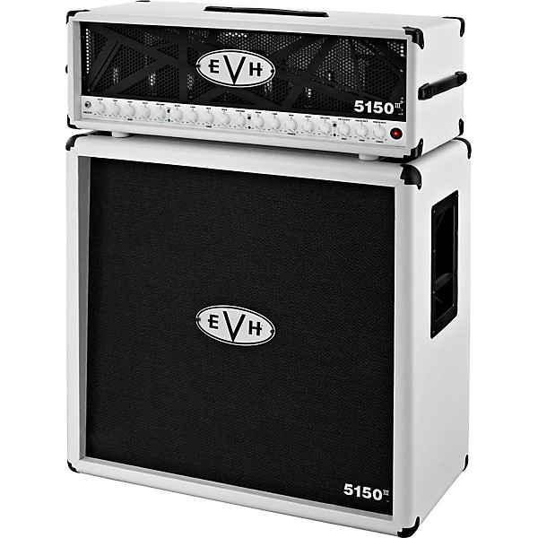5150 III 100W Guitar Tube Head Ivory with 5150 III 412 Guitar Cab Ivory