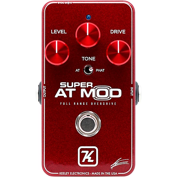 Clearance Keeley Super AT Mod Overdrive Effects Pedal Red