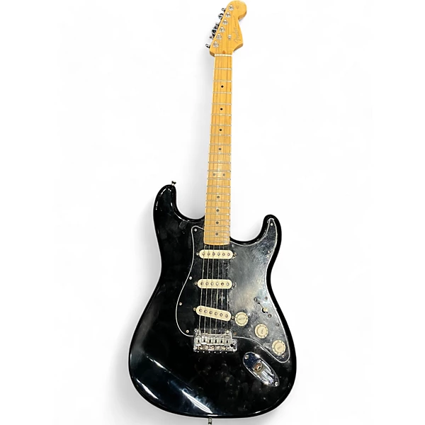 Used Fender American Standard Stratocaster Black Solid Body Electric Guitar