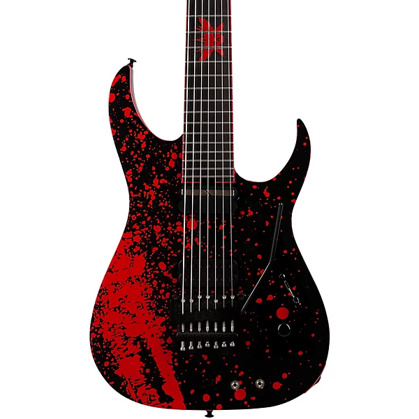 Sullivan King Banshee 7 FR S Electric Guitar Obsidian Blood