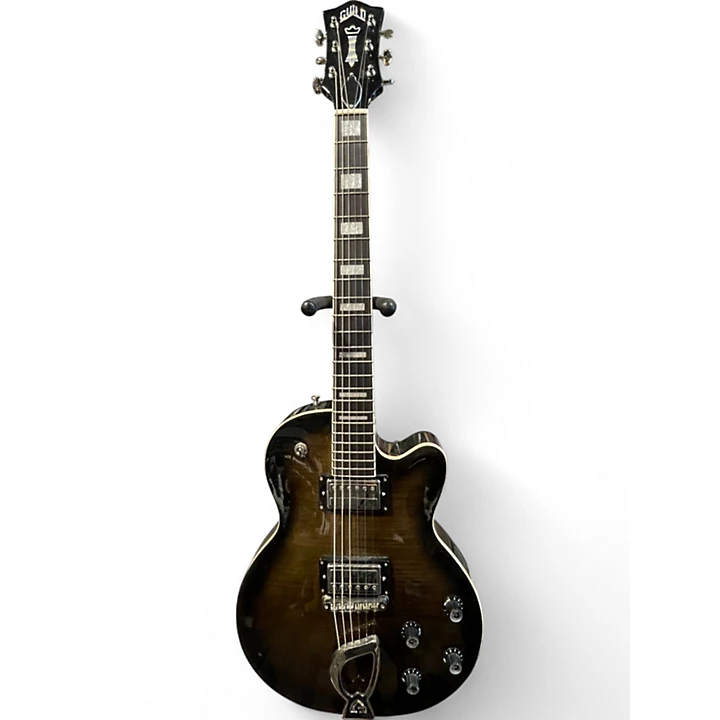 Used Guild Aristocrat HH Trans Black Burst Solid Body Electric Guitar