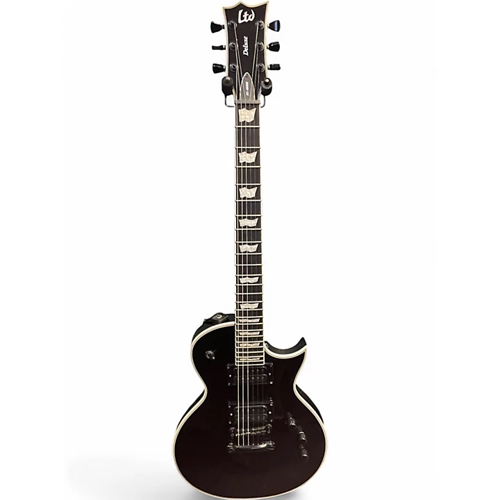 ESP Used ESP LTD EC1000 Deluxe Black Solid Body Electric Guitar