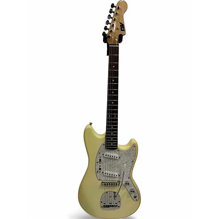 Used Iyv LSM200VW Antique White Solid Body Electric Guitar