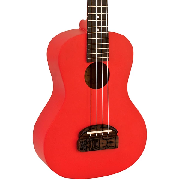 Tiki Concert Ukulele Red