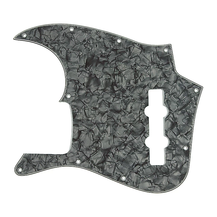 American Standard Jazz Bass 10 Hole Pickguard Black Pearl
