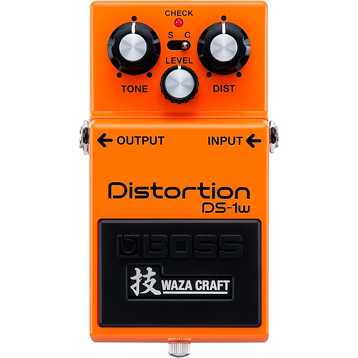 DS 1W Distortion Waza Craft Effects Pedal Orange