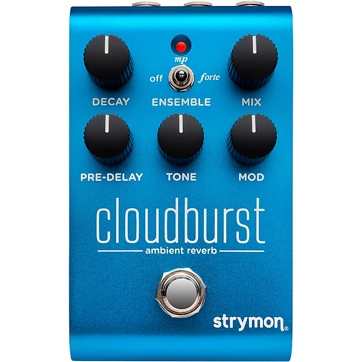 CloudBurst Ambient Reverb Effects Pedal Blue