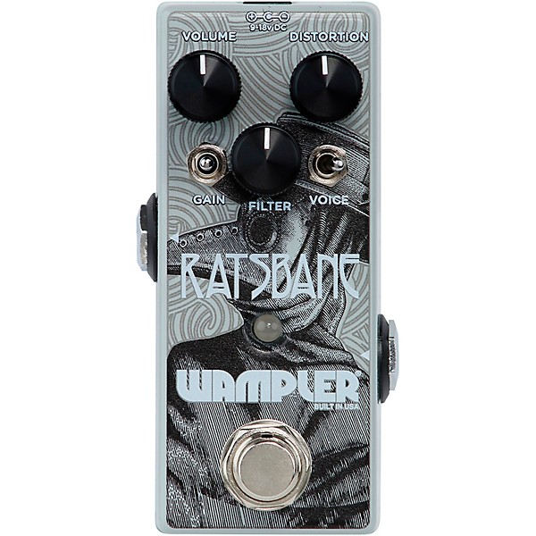 Ratsbane Distortion Effects Pedal Gray
