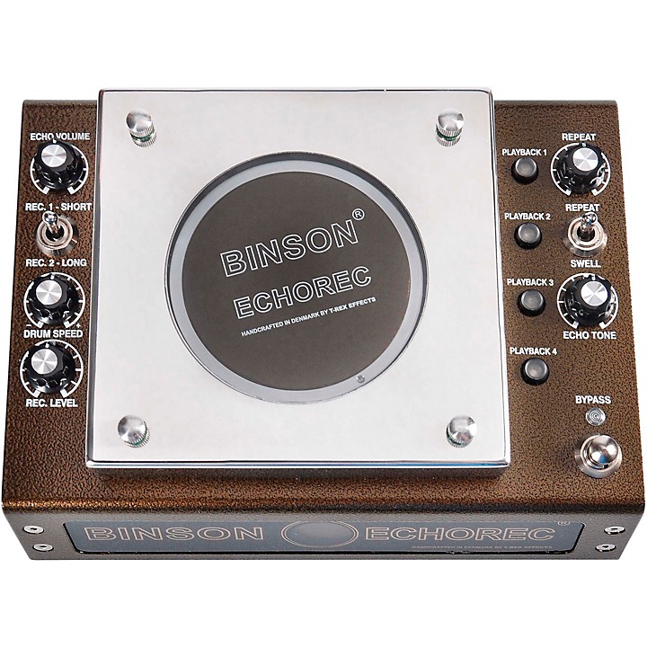 Binson Echorec Delay Effects Pedal Silver and Brown