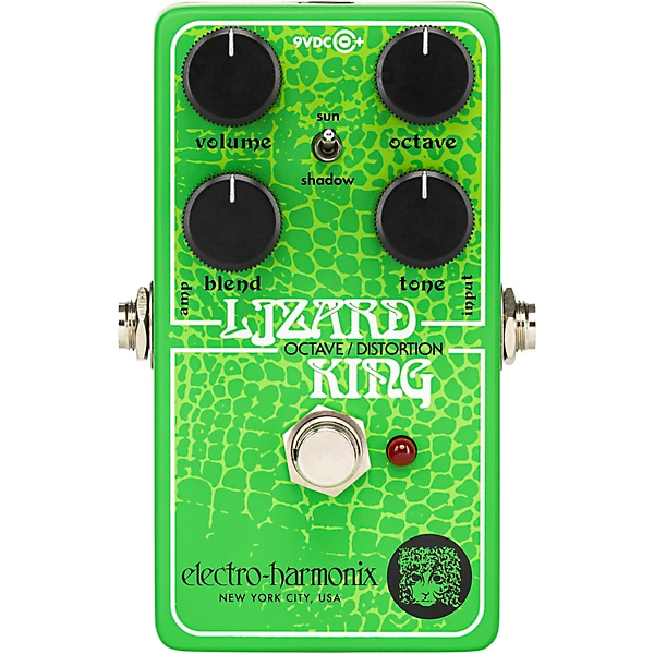 Electro Harmonix Lizard King Octave Fuzz Effects Pedal Green