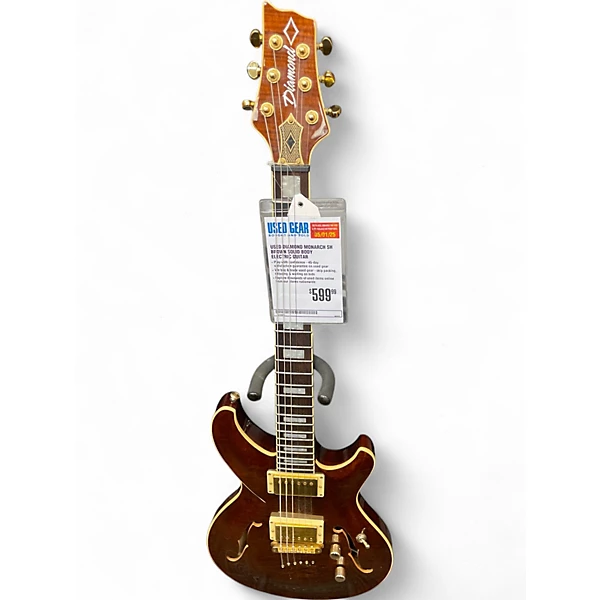Used Diamond Monarch SH Brown Solid Body Electric Guitar