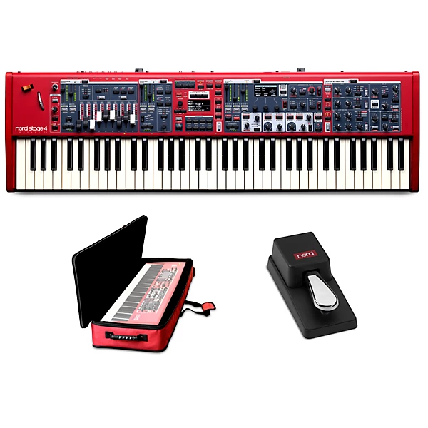 Stage 4 Compact 73 Key Keyboard With Nord Soft Case and Single Pedal