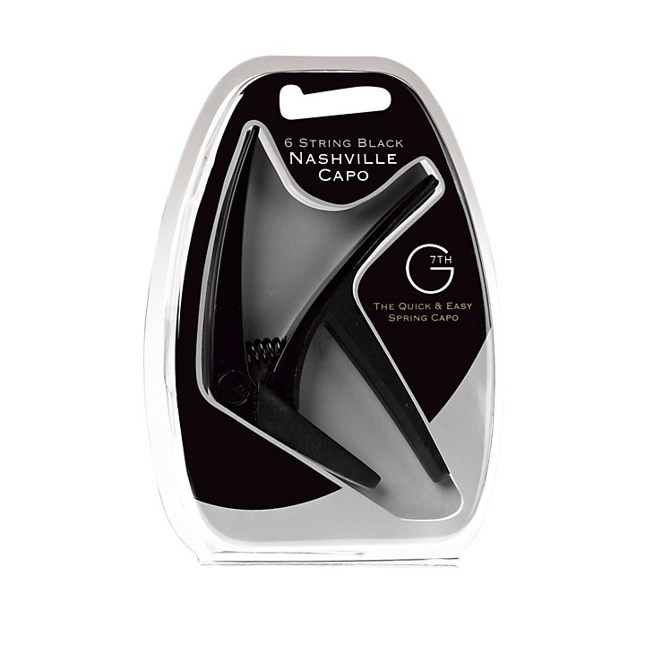 Nashville Spring Operated Guitar Capo Black