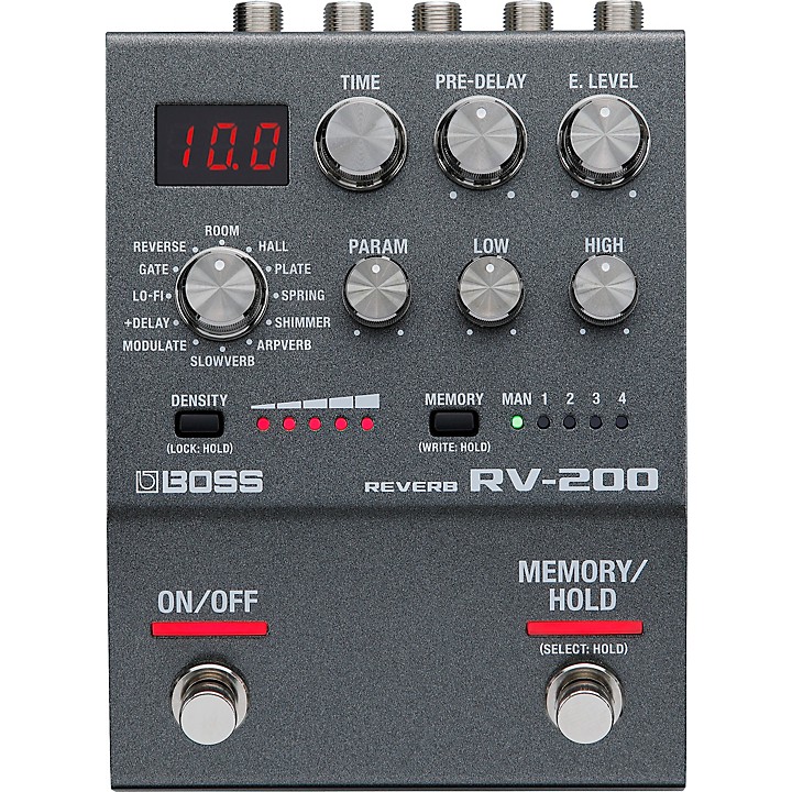 RV 200 200 Series Reverb Effects Pedal Black