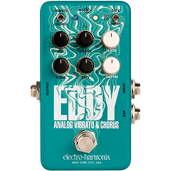 Eddy Analog Vibrato Chorus Effects Pedal Mint Green