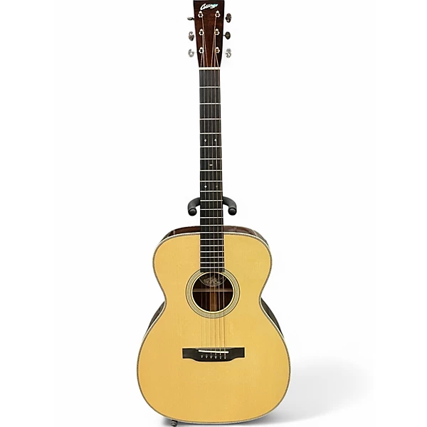 Used Collings OM2H Left Handed Natural Acoustic Guitar