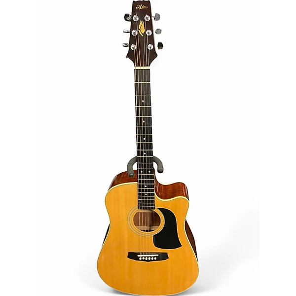 Aria Used Aria aw200ce Natural Acoustic Electric Guitar.gc