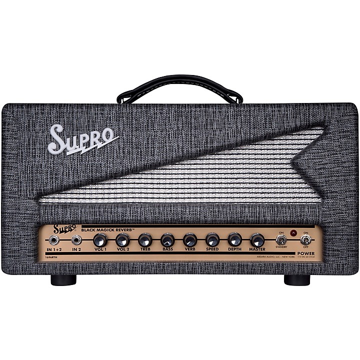 Supro Black Magick Reverb Head Level 1 L26146004000000.gc