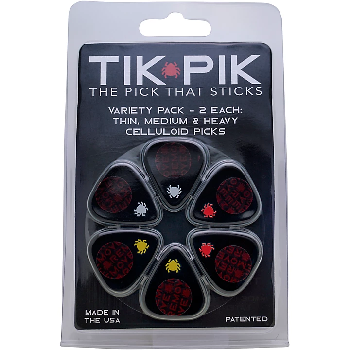 Celluloid Variety Guitar Picks 6 Pack