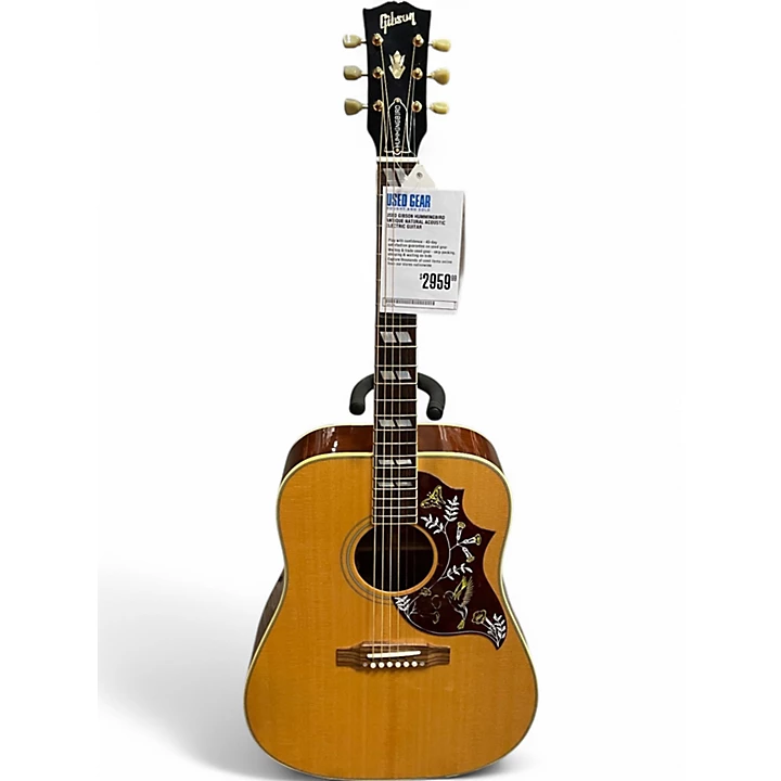 Used Gibson Hummingbird Antique Natural Acoustic Electric Guitar