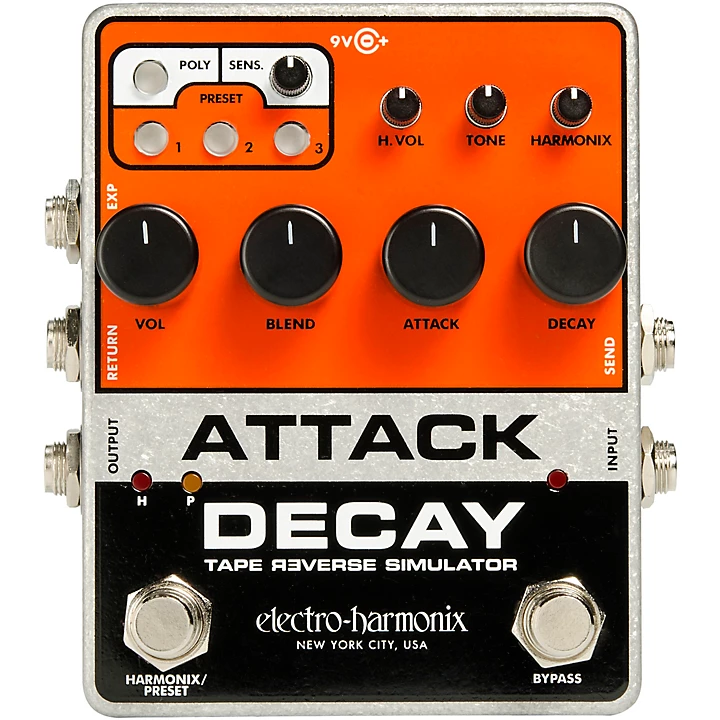 Electro Harmonix Attack Decay Effects Pedal