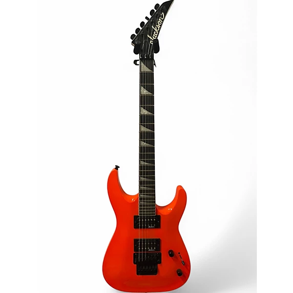 Used Jackson JS32 Dinky Orange Solid Body Electric Guitar