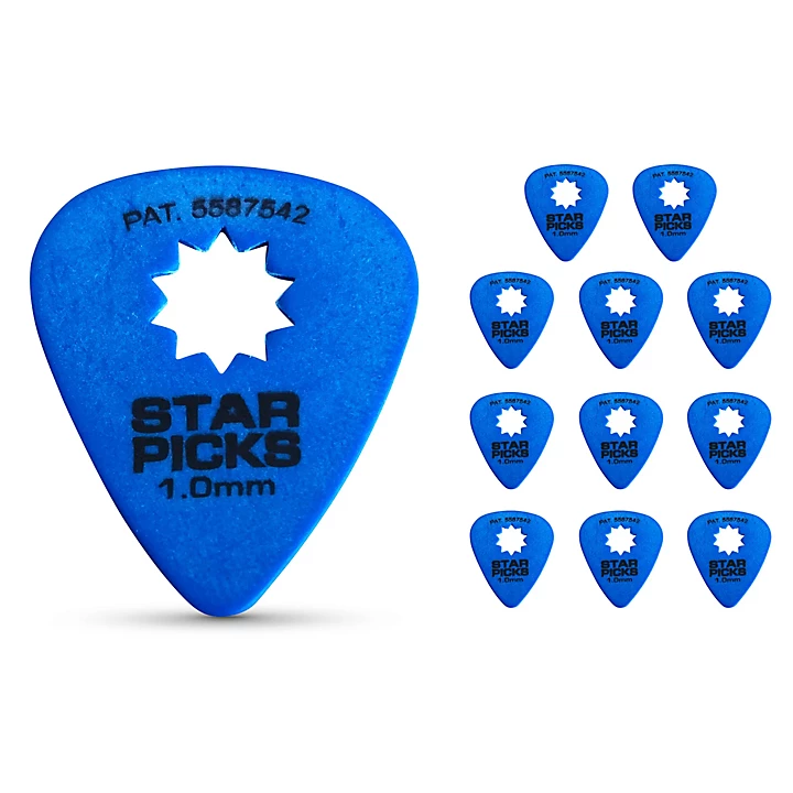 Star Guitar Picks 10 mm