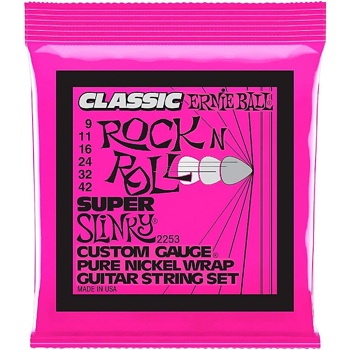 2253 Super Slinky Pure Nickel Electric Guitar Strings