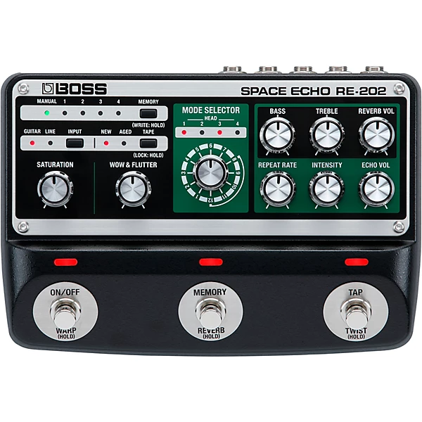 RE 202 Space Echo Effects Pedal Black
