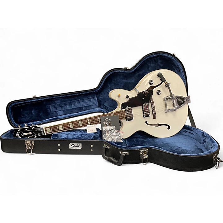 Guild Used Guild Starfire V Snow Crest White Hollow Body Electric Guitar.gc