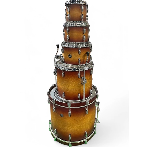 Gretsch Drums Used Gretsch Drums 5 Piece Renown Faded Tobacco Drum Kit.gc
