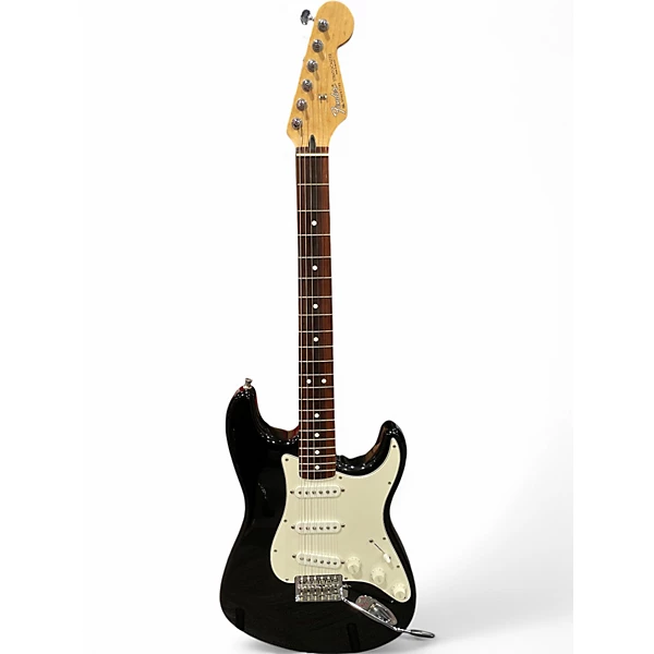 Used Fender Standard Stratocaster Black Solid Body Electric Guitar