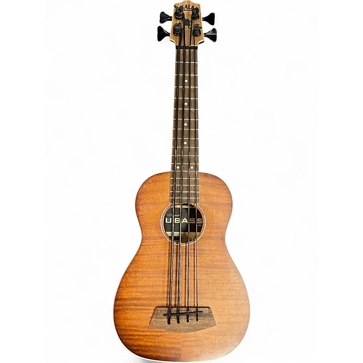 Used Kala Exotic Mahogany U Bass Natural Acoustic Bass Guitar
