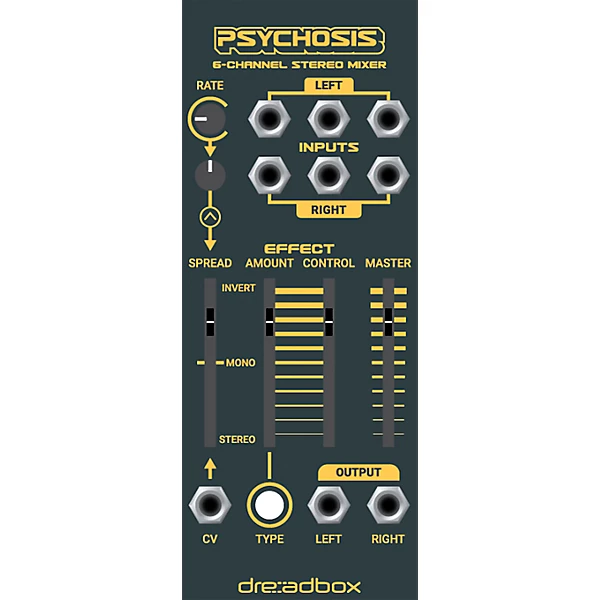 Psychosis 6 Channel Stereo Mixer Module
