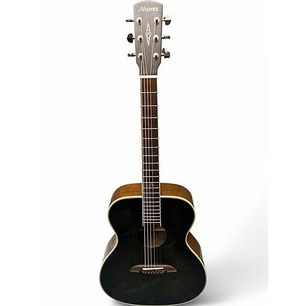 Used Alvarez AFH700WEOB Trans Black Acoustic Electric Guitar