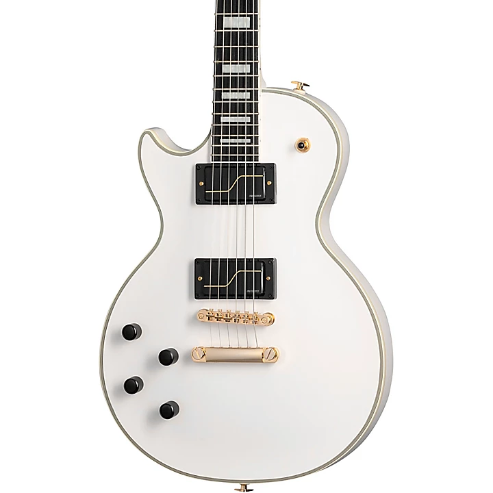 Matt Heafy Origins Les Paul Custom Left Handed Electric Guitar Bone White