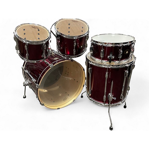 TAMA Used TAMA 5 Piece Rockstar Wine Red Drum Kit.gc