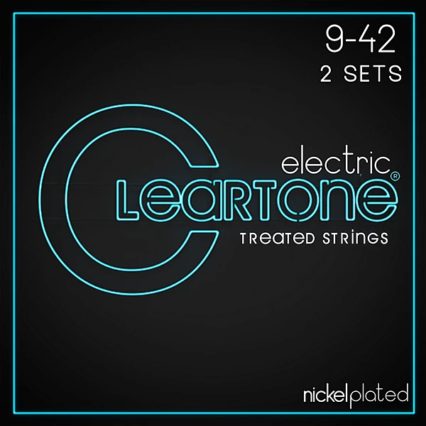 2 Pack Nickel Plated Steel Electric Guitar Strings 9 42