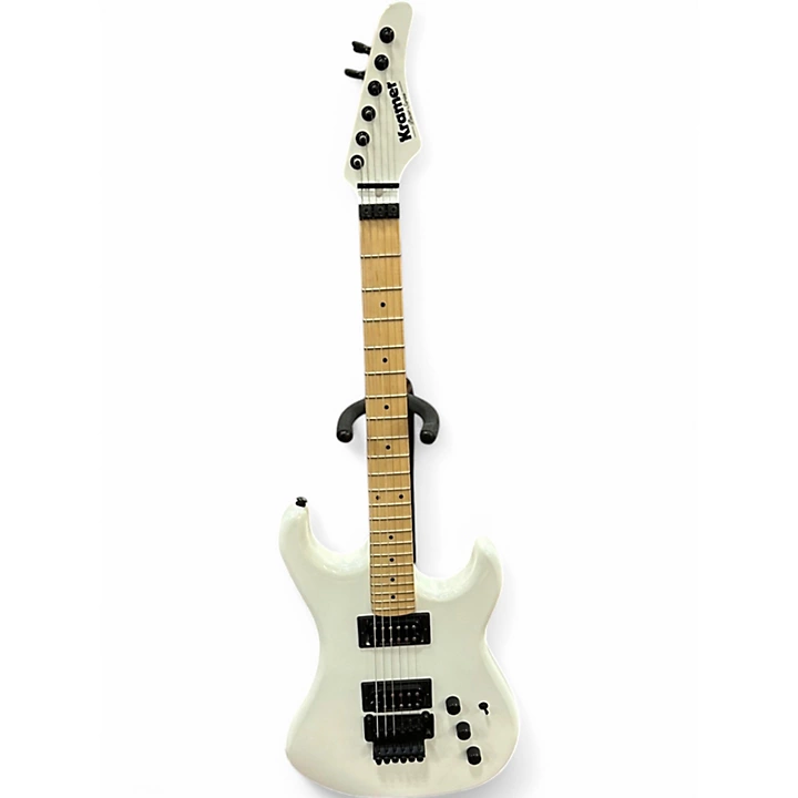 Used Kramer KPV Pearl White Solid Body Electric Guitar