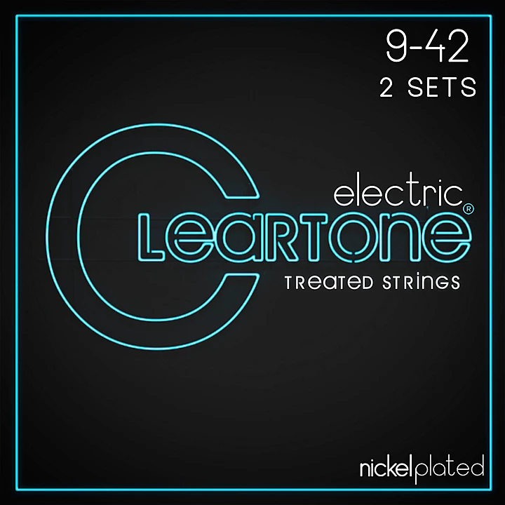 2 Pack Nickel Plated Steel Electric Guitar Strings 9 42