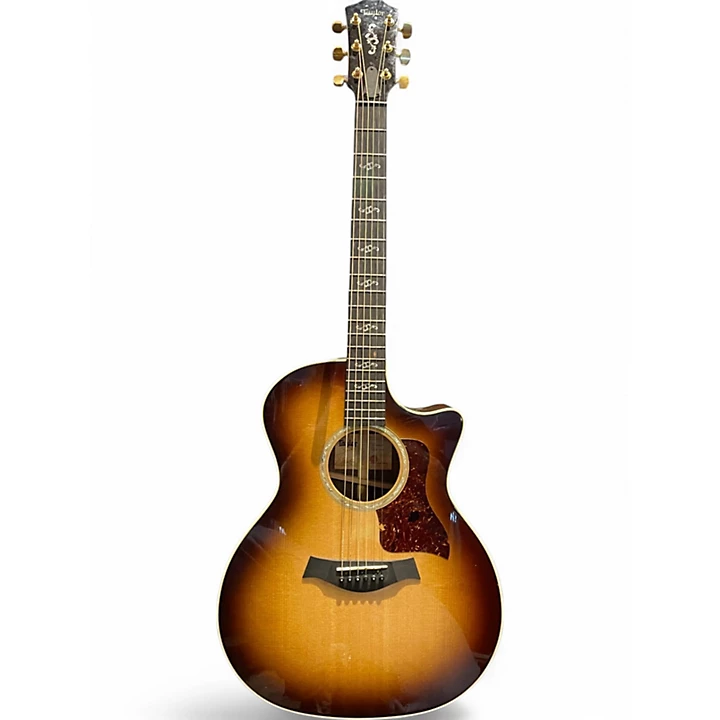 Taylor Used Taylor Custom 414CE Sandburst Acoustic Electric Guitar.gc